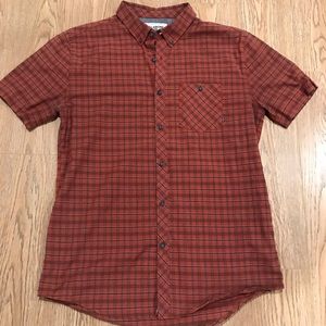 Men’s billabong button up shit medium orange